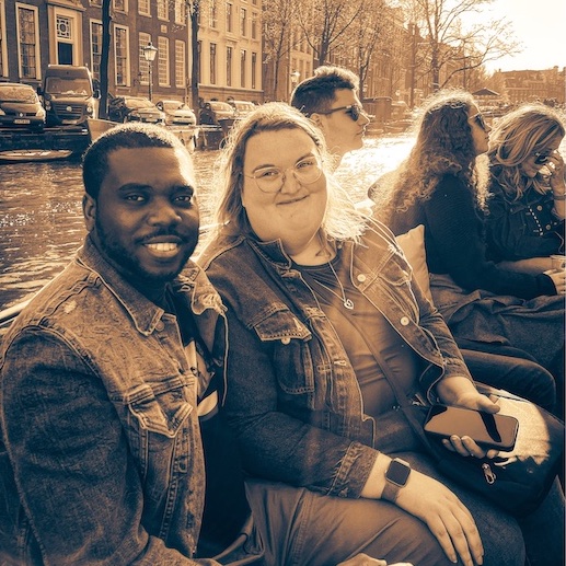 Candice and Nkosi in The Netherlands.